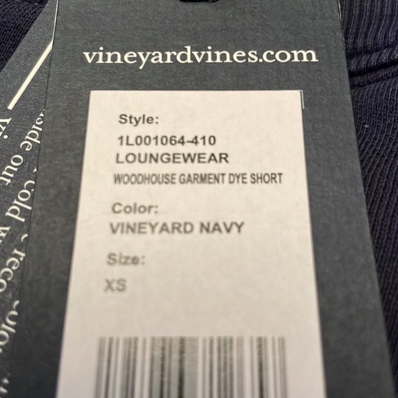 NWT $68 Vineyard Vines Navy Blue Shorts Sweatpants Shorts - Picture 14 of 15